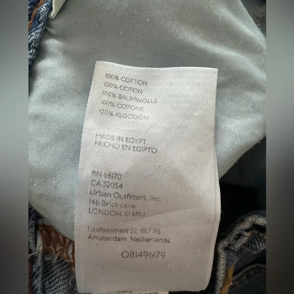 BDG X High waist cowboy relaxed jeans Urban Renewal Remade Patchwork 90s rare 29 - Picture 7 of 7